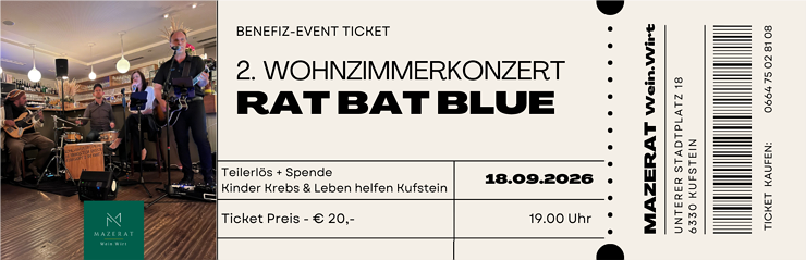 2. Wohnzimmer Benefiz-Konzert Rat Bad Blue