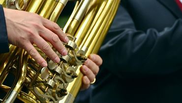 Concert in the health resort house